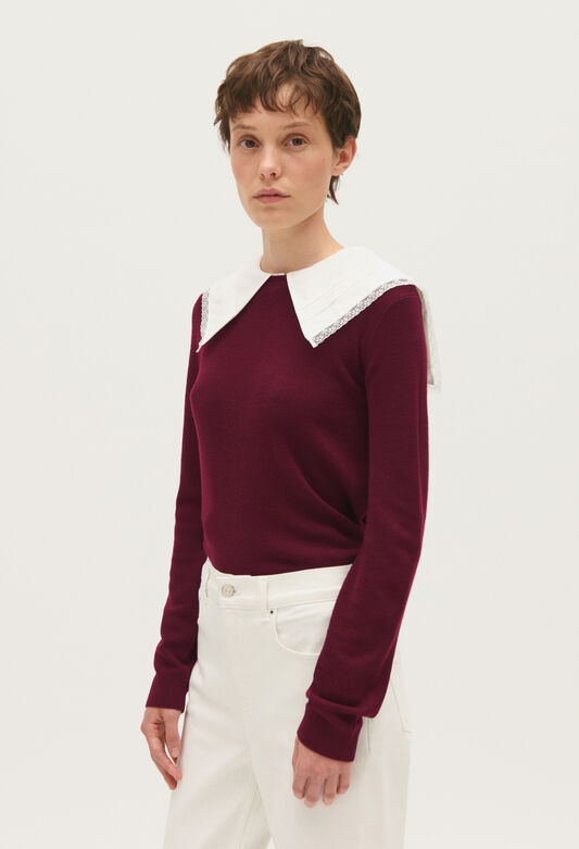 123MADONIA : Strickwaren & Sweatshirts farbe BORDEAUX