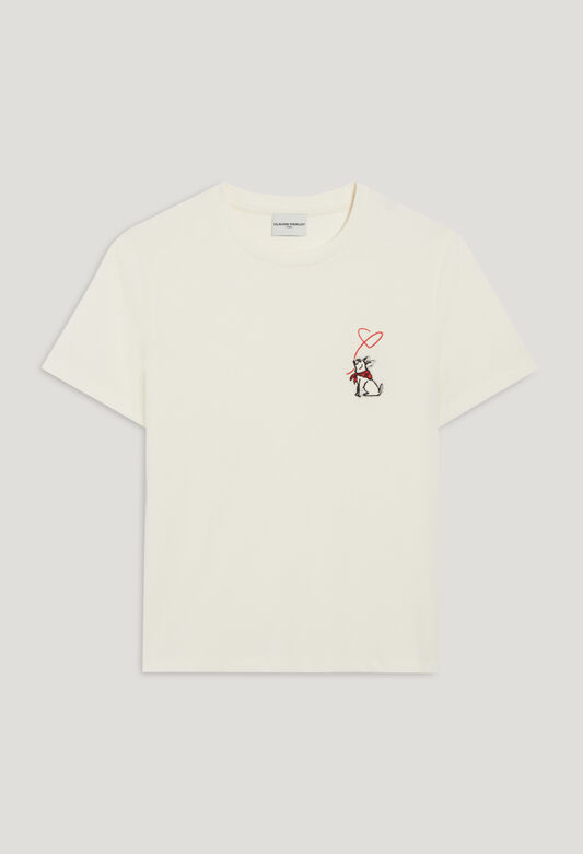 224TOTOUNI : White T-Shirts color ECRU