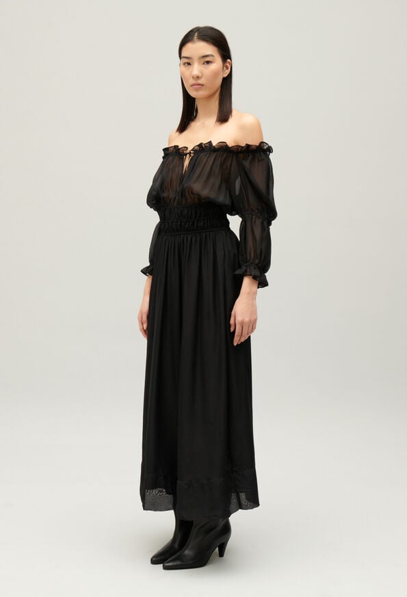 224RUMATRANSPARENT : Black Dresses color BLACK