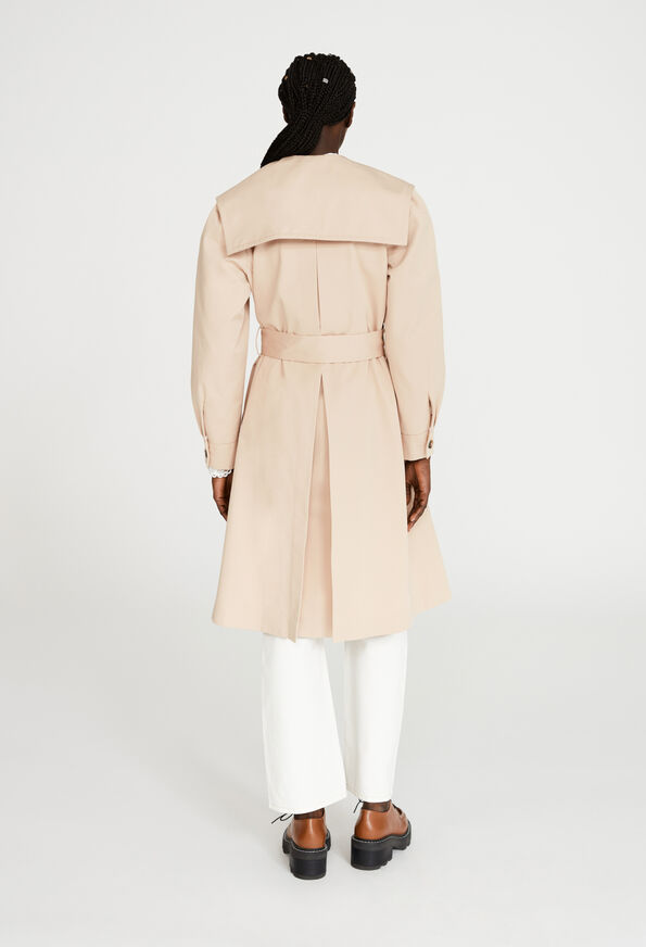 122GALET : Trench Coats color BEIGE
