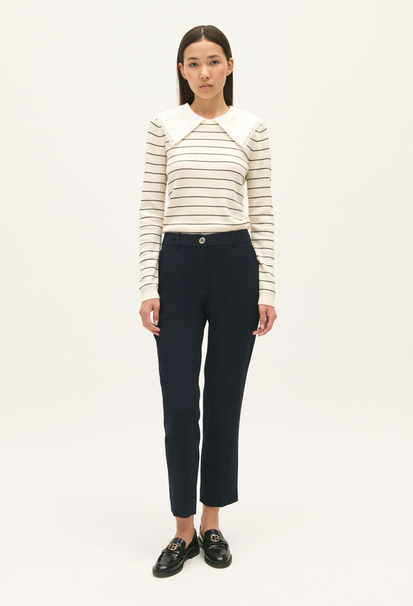 121POUPIN : Hosen & Jeans farbe MARINE
