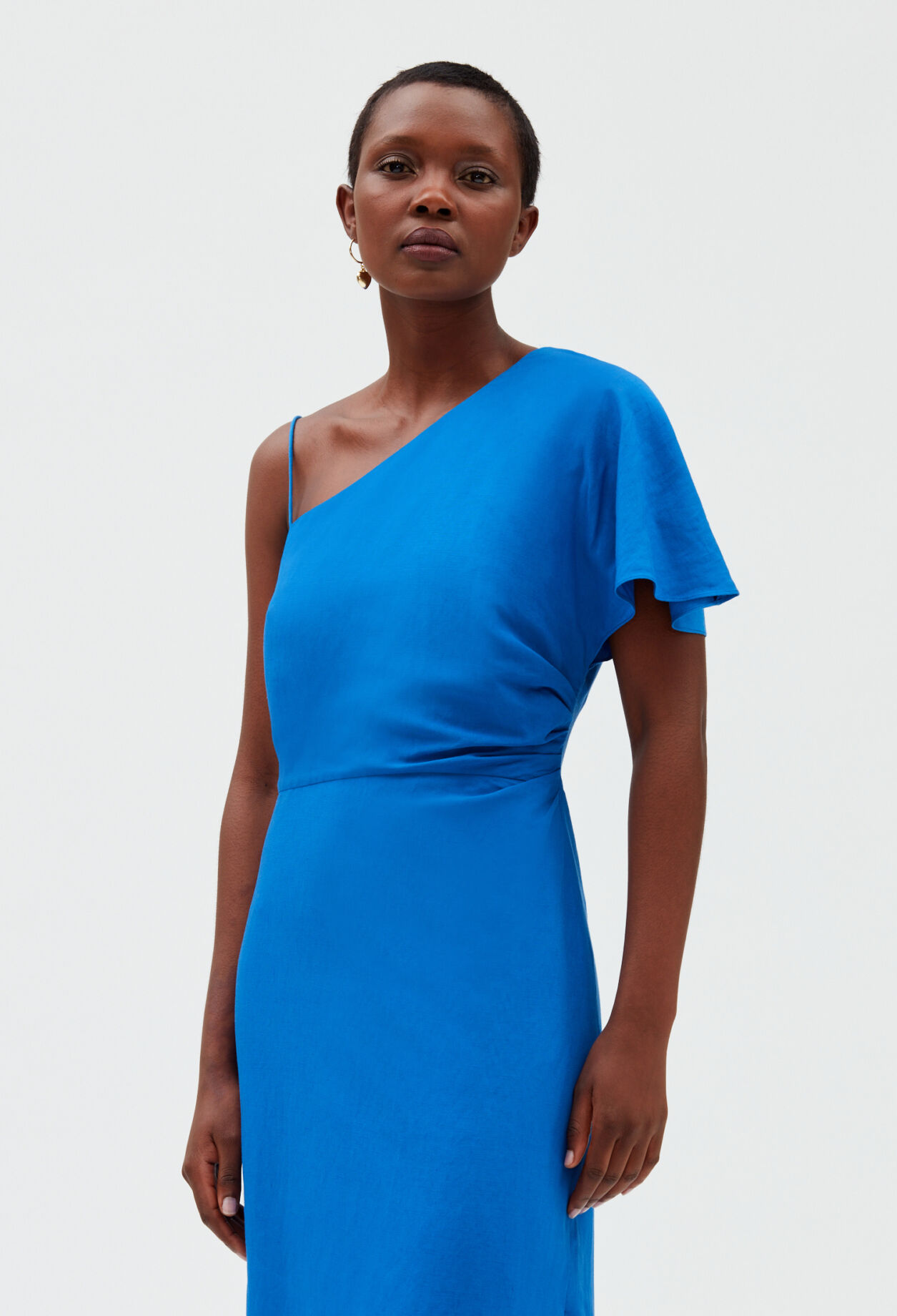 Dariana one shoulder evening dress top