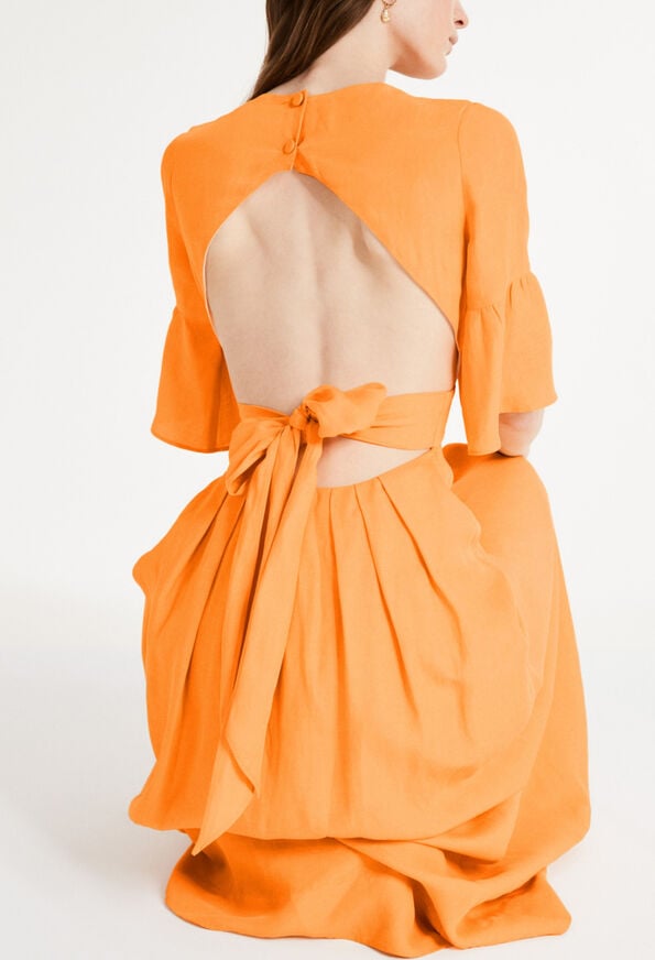 222RIVABELLA : Dresses color JAUNE OR
