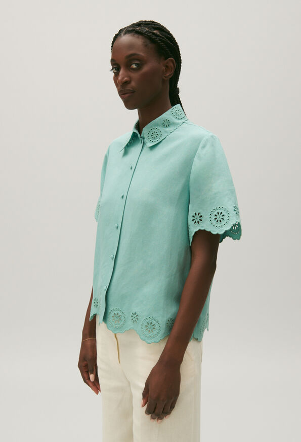 123CARESSE : Tops & Shirts color SEA-GREEN