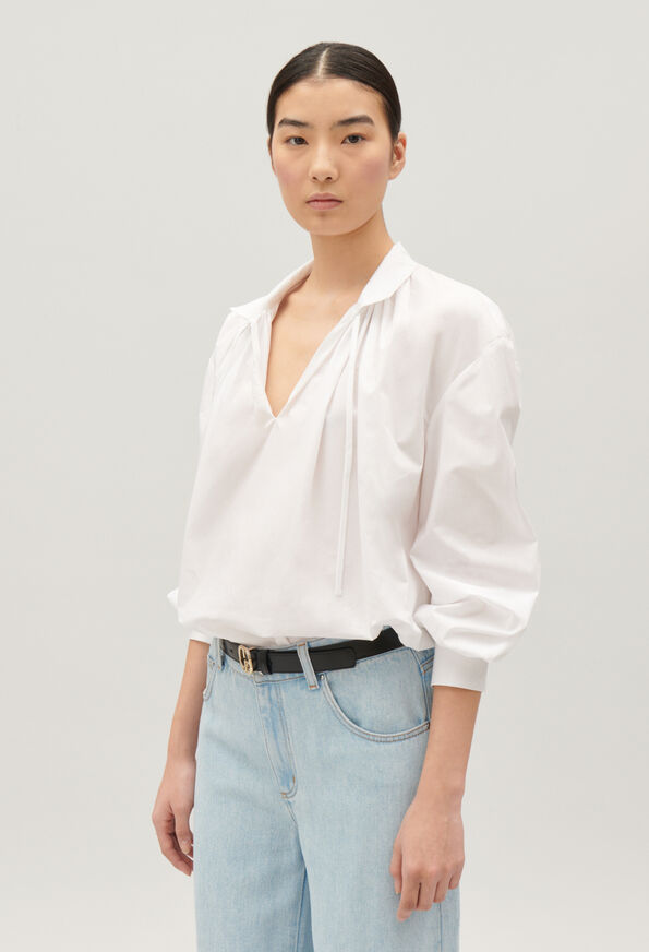 224BALISSE : Chic Blouses color WHITE