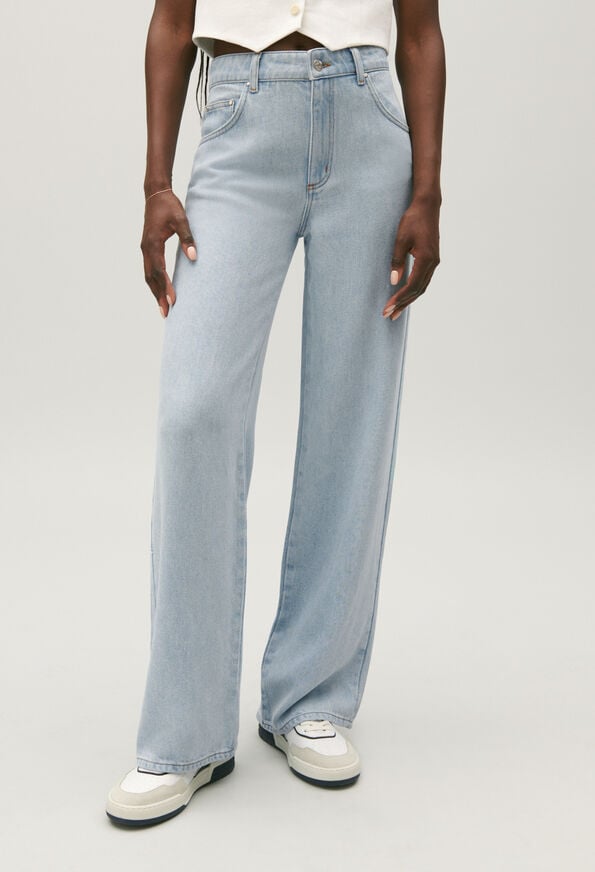 123PLATANA : Jeans and Trousers color LIGHT DENIM