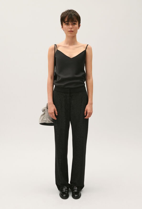 123PALAISSTRASS : Jeans and Trousers color BLACK