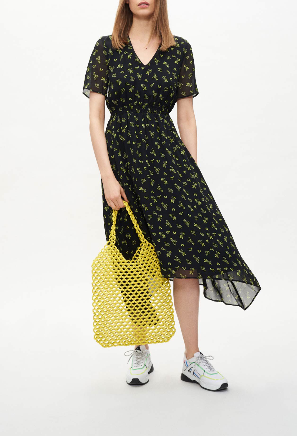 Robe longue fleurie pans Claudie Pierlot