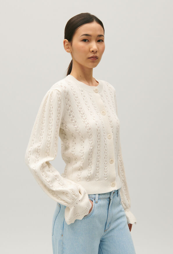 123MONEY : Maille & Sweatshirts couleur ECRU