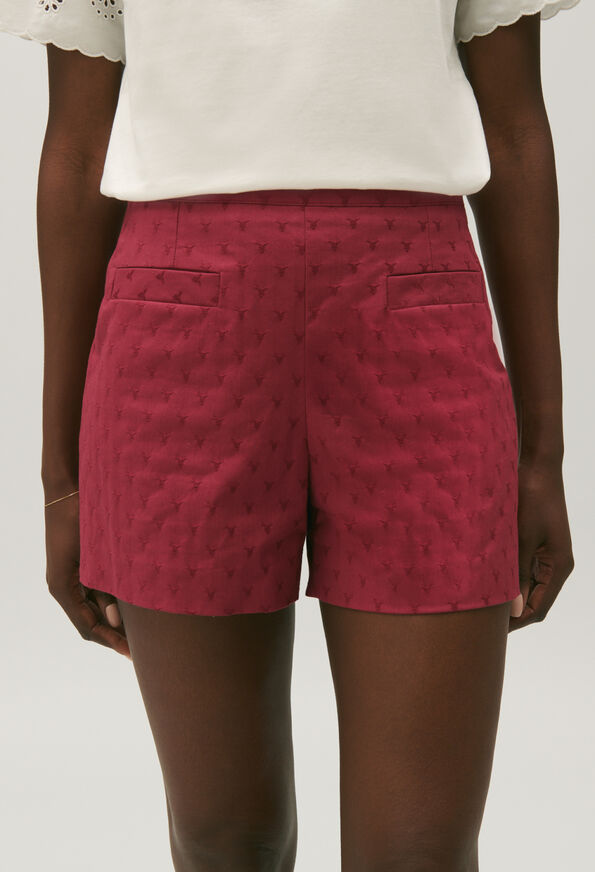 221ERYNECERF : Shorts color RASPBERRY
