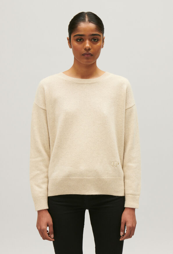 122MADI : Maille & Sweatshirts couleur MASTIC