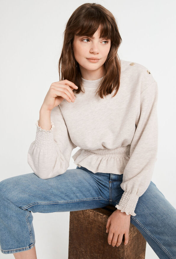 222TOMIJY 222TOMIJY : Strickwaren & Sweatshirts farbe ECRU