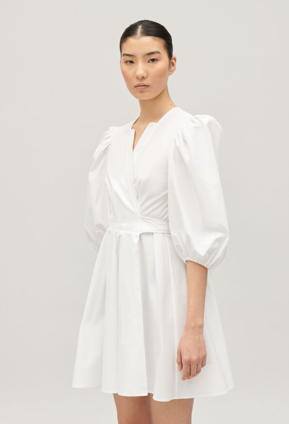 224RAYMONDE : Short Dresses color WHITE