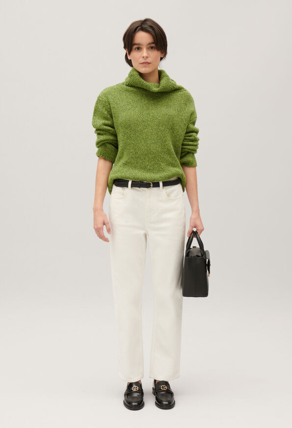224MANIOC : Pullover aus Wolle  farbe MATCHA