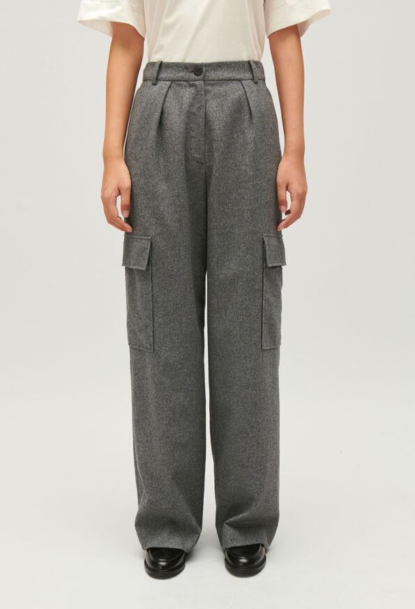 224PALME : Jeans and Trousers color LIGHT GREY