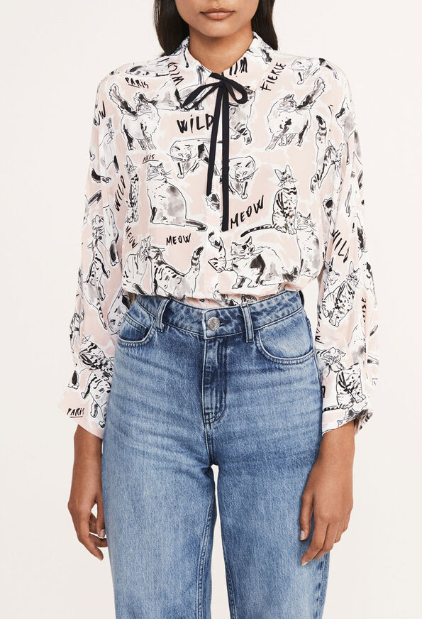 120CHOUPIE 120CHOUPIE : Tops und Blusen farbe PRINT CLAIR