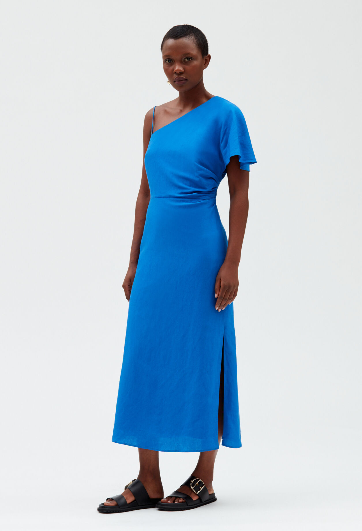 Blue asymmetric midi dress Claudie Pierlot
