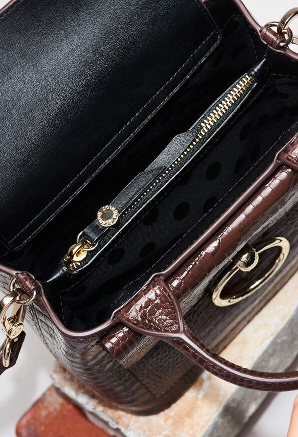 ANOUCKSMALLREPTILECROCOH19 ANOUCKSMALLREPTILECROCOH19 : Taschen und Lederwaren farbe CHOCOLAT