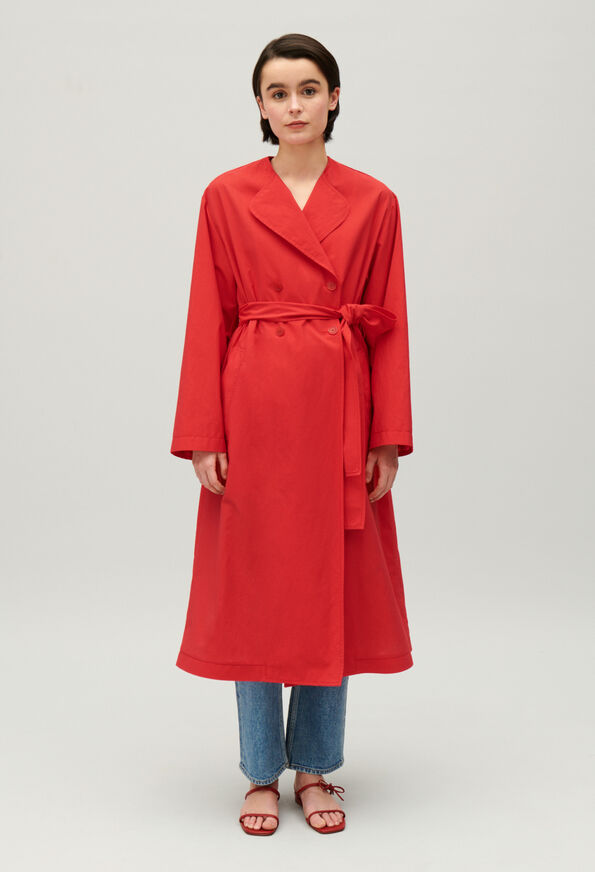224GERALDINE : Trenchcoats  farbe ROUGE