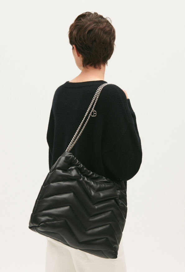123APOCHONCUIR : Shoulder bags color BLACK