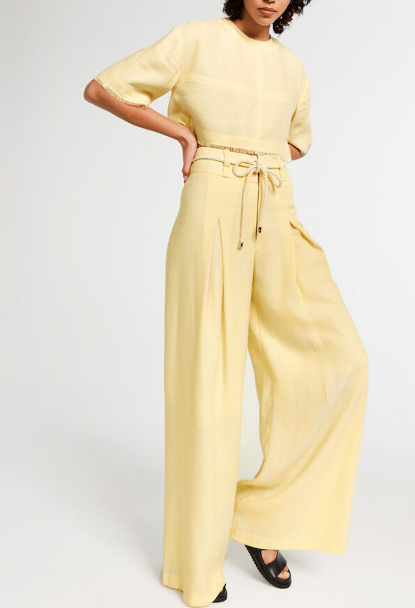 222POLIE 222POLIE : Hosen & Jeans farbe JAUNE PALE