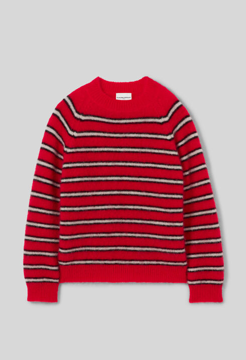 Pull mit breiten Streifen