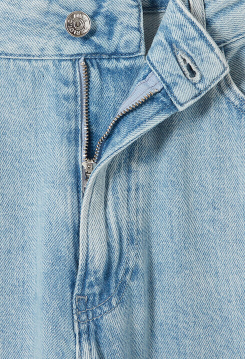 Bestickte Wide-Leg-Jeans