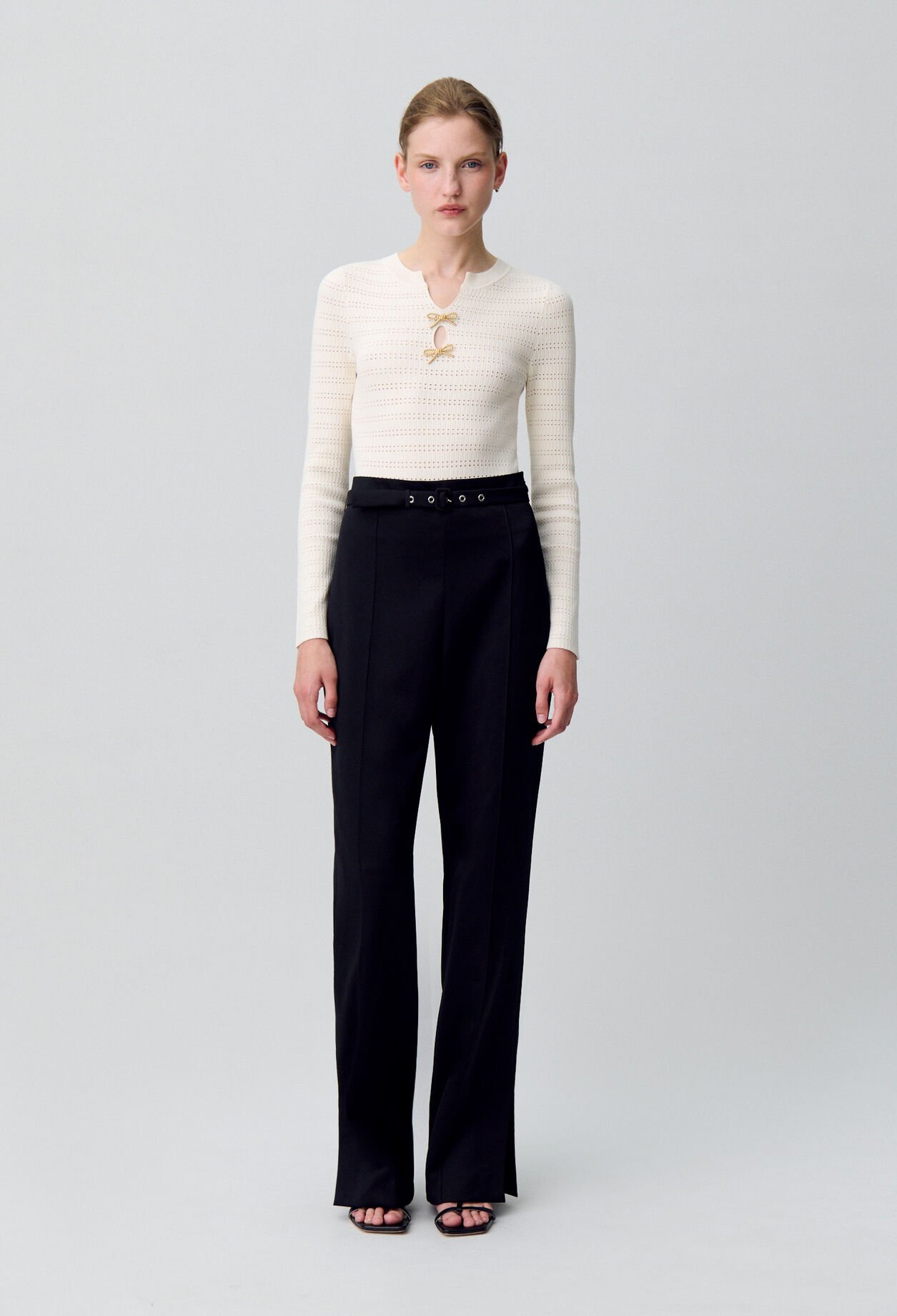 Knot Detail Knit Bodysuit