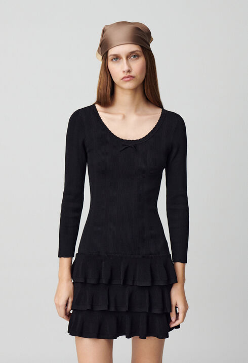 Kurzes Strickkleid