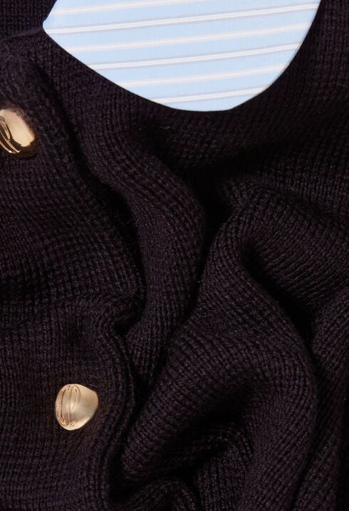 Short cardigan with collar