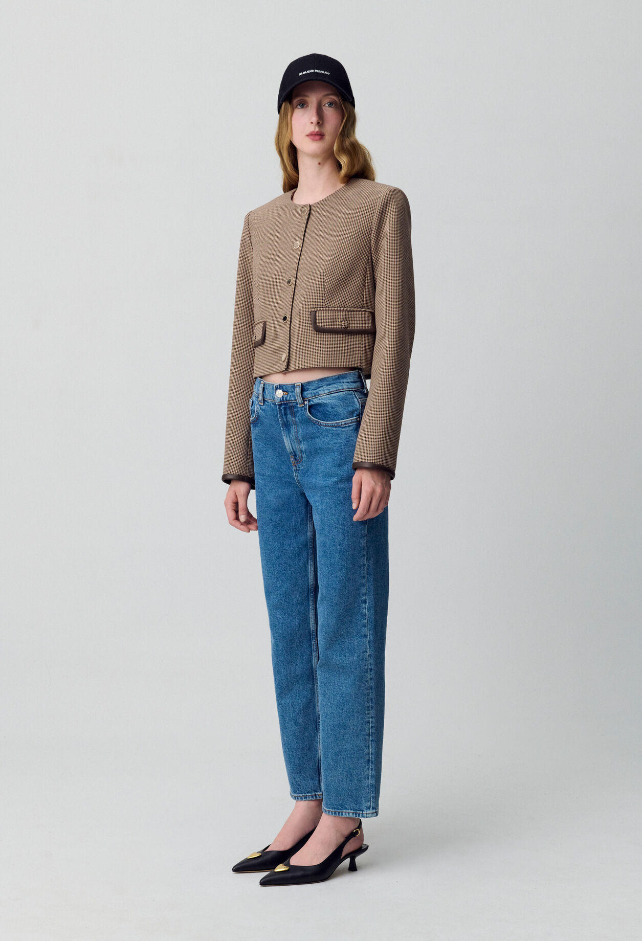 Jeans Toto slim 7/8 blau verwaschen
