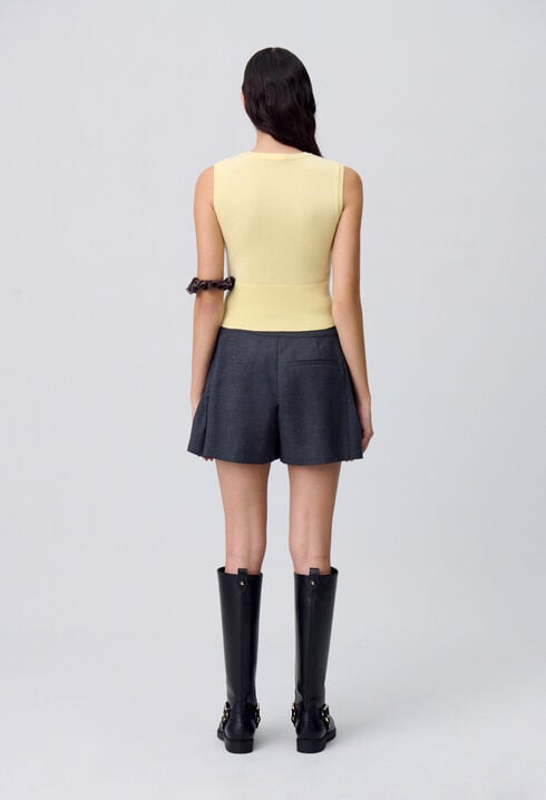 Button-Up Knitted Top