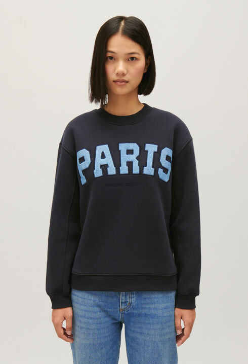 Marineblauer Pullover Paris