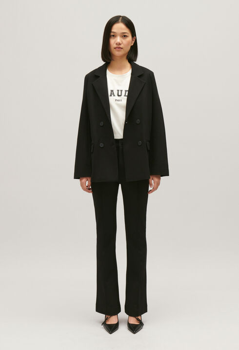 Veste tailleur oversize noir