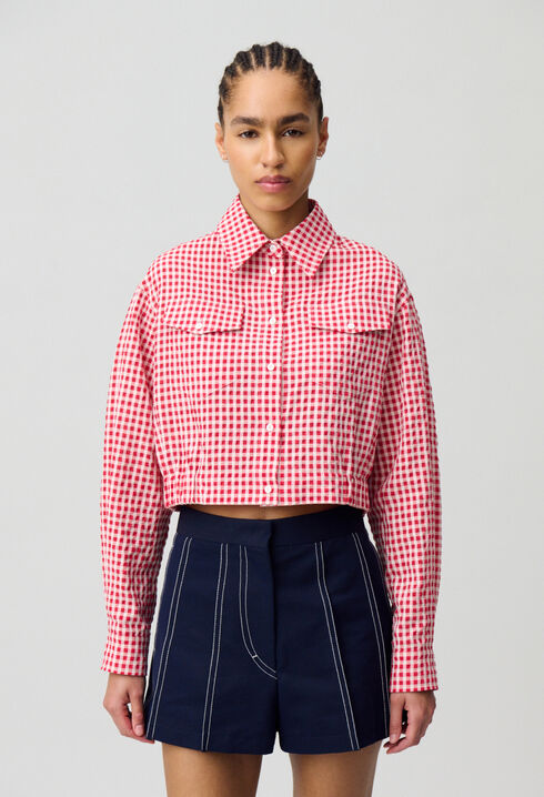 Chemise à carreaux vichy