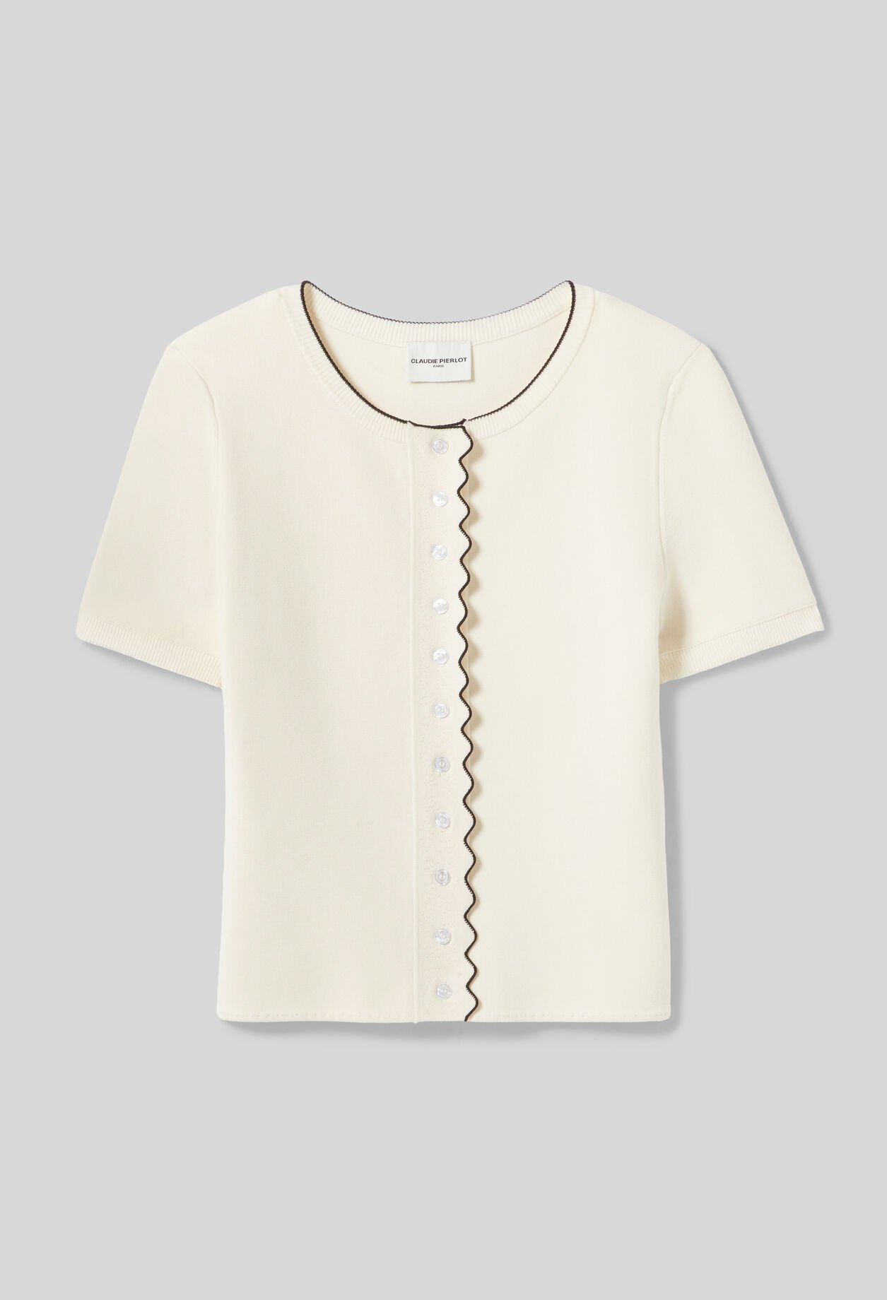 Kontrast-Strickcardigan