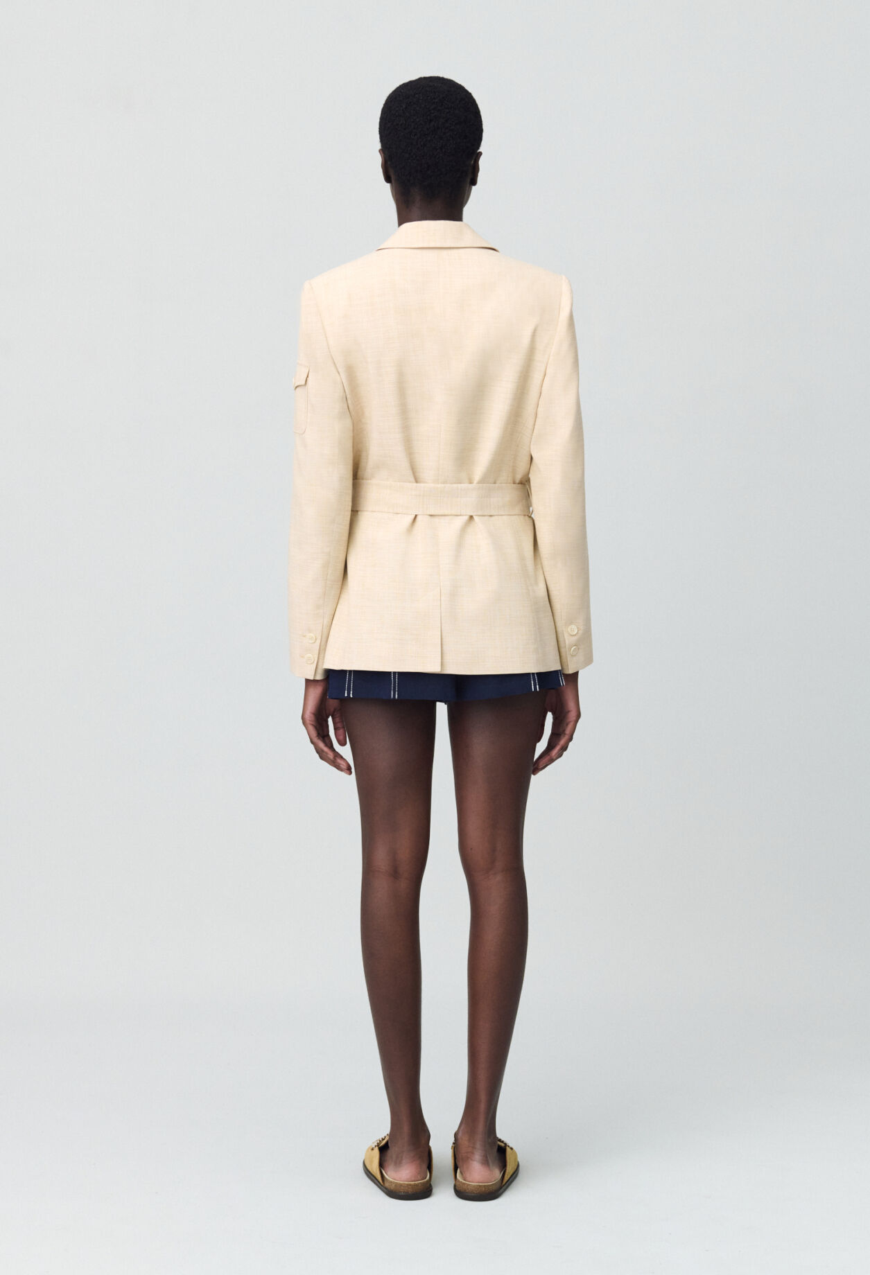 Belted safari jacket