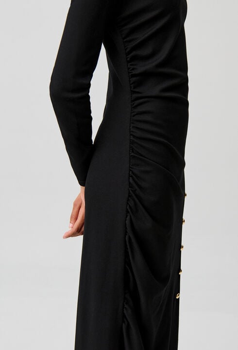 Long fitted jersey dress