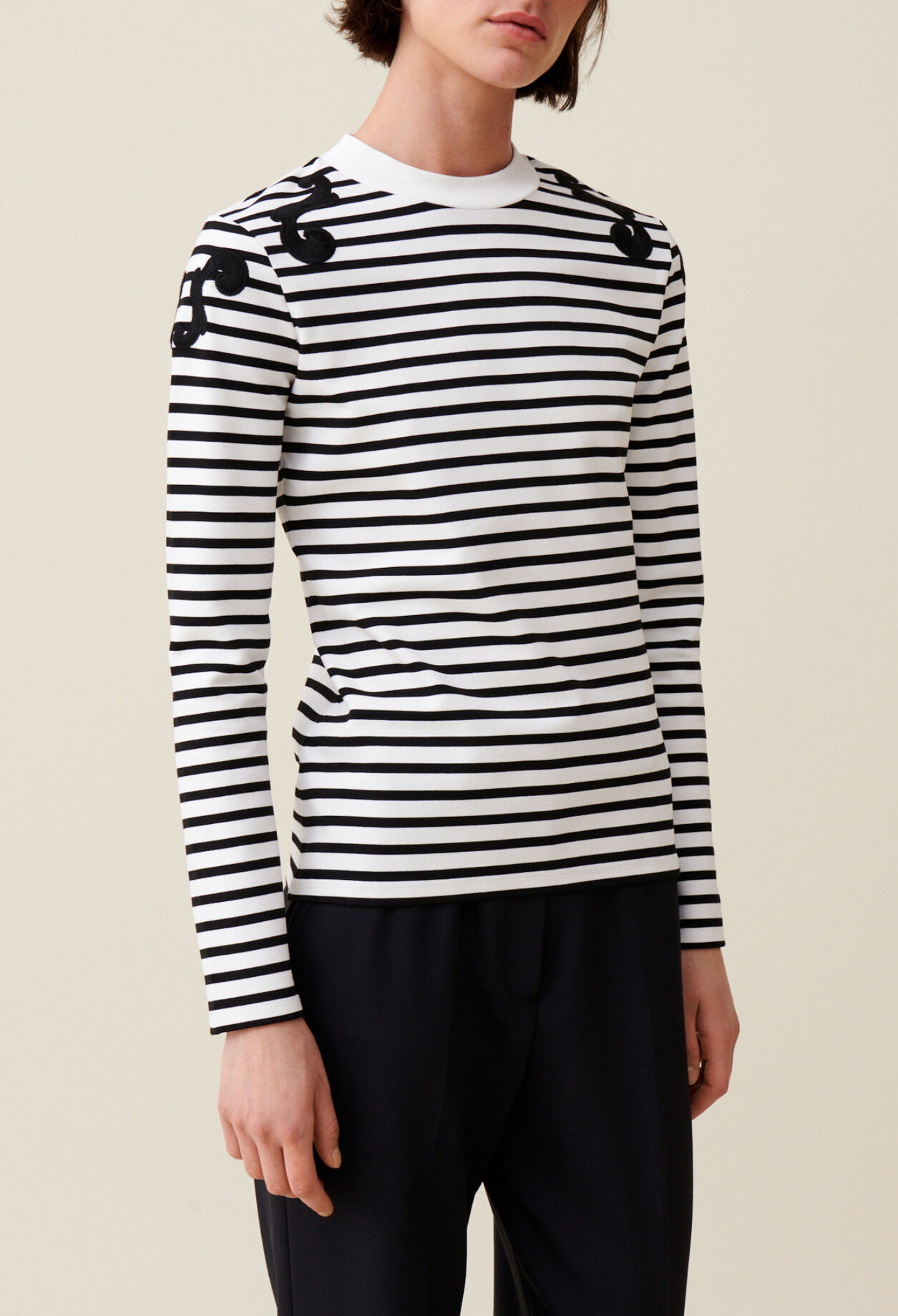 Ecru matrosenshirt Viskose