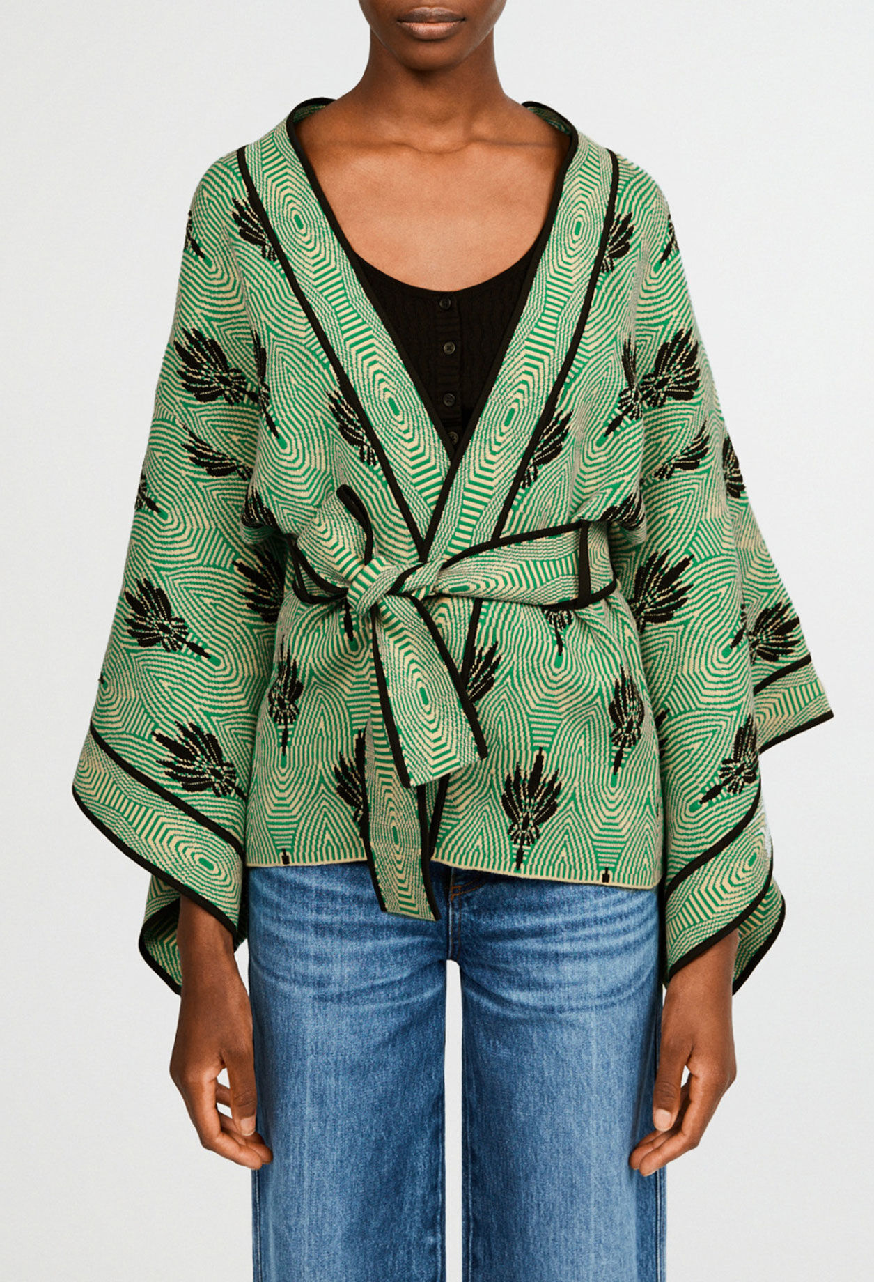 Cardigan façon kimono