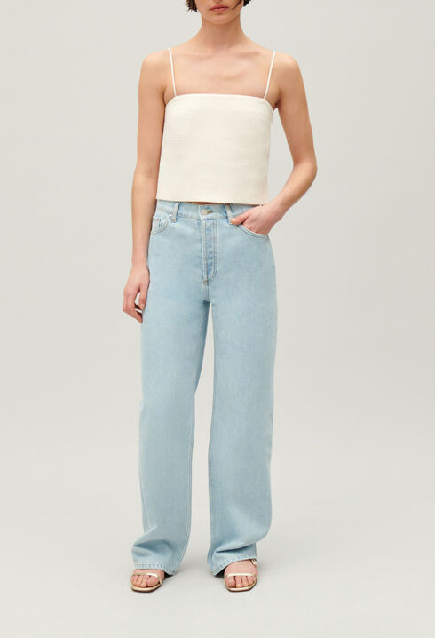 Kurzes Tweed-Top