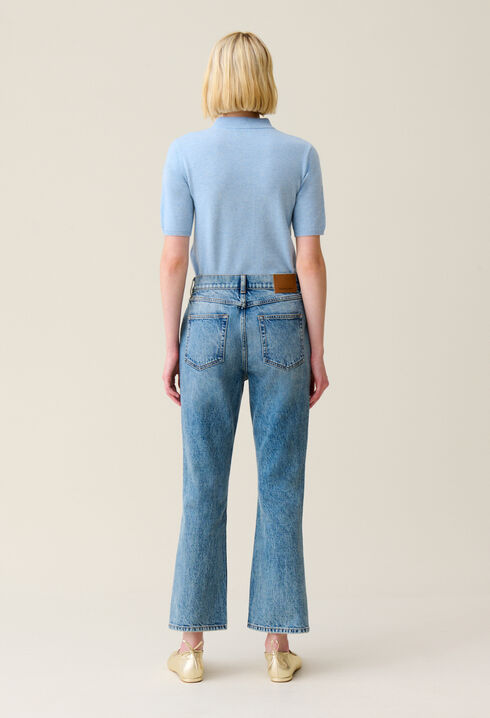 Jean Louis flare denim clair
