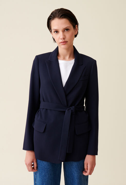 Marineblauer Blazer 