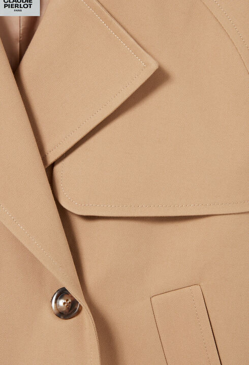Short trench jacket