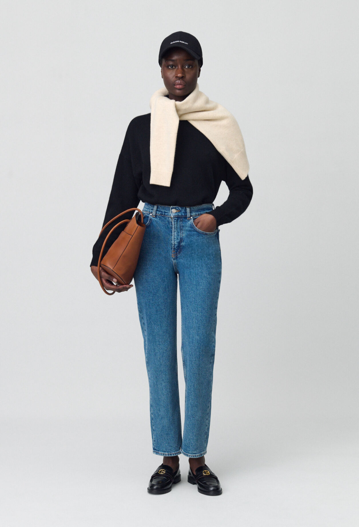 Jeans Toto slim 7/8 blau verwaschen