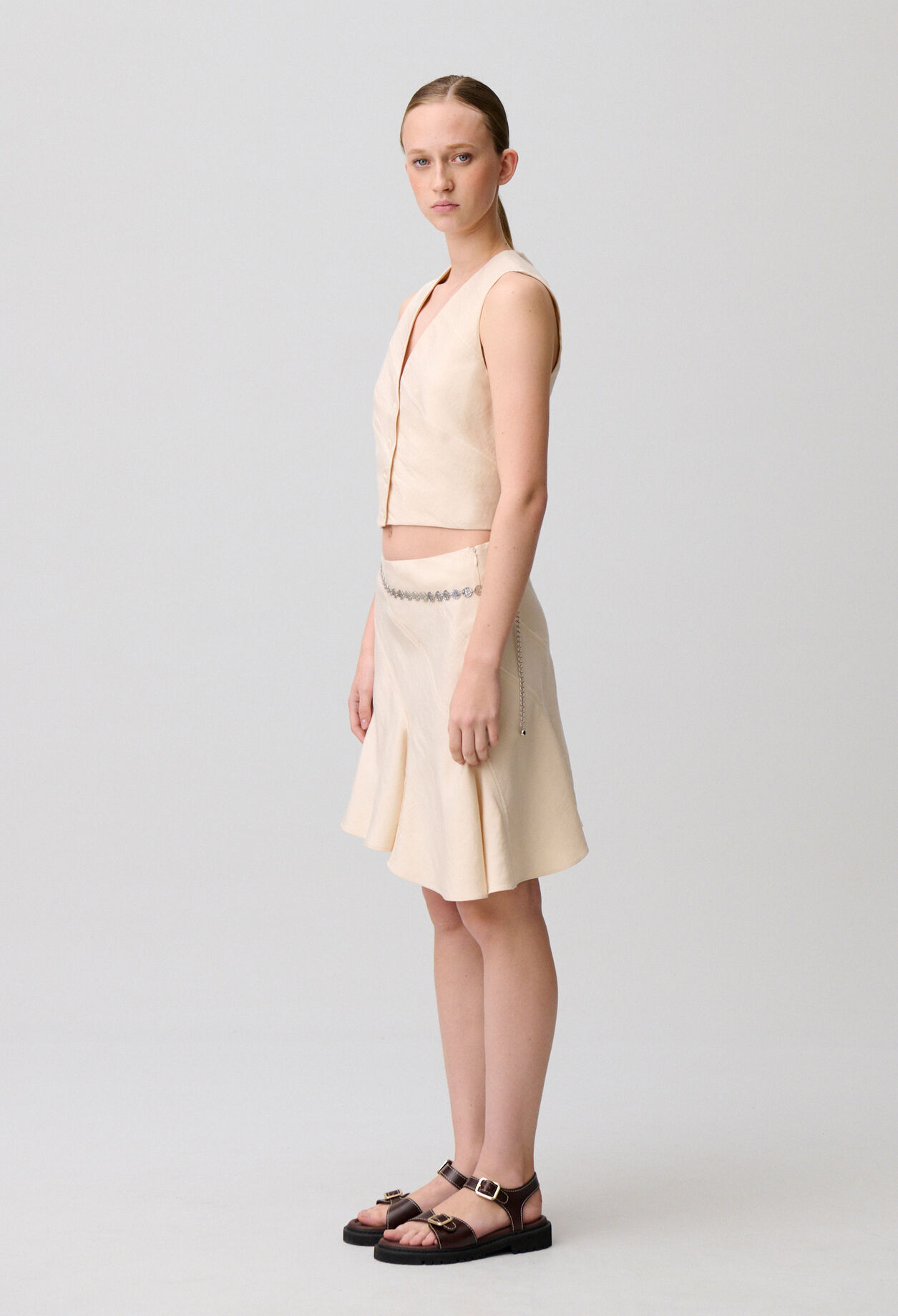 Sleeveless suit waistcoat