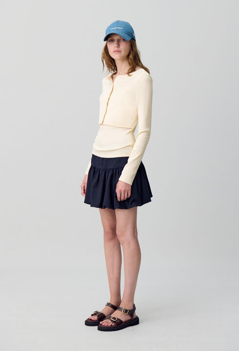 Set t-shirt cardigan coton