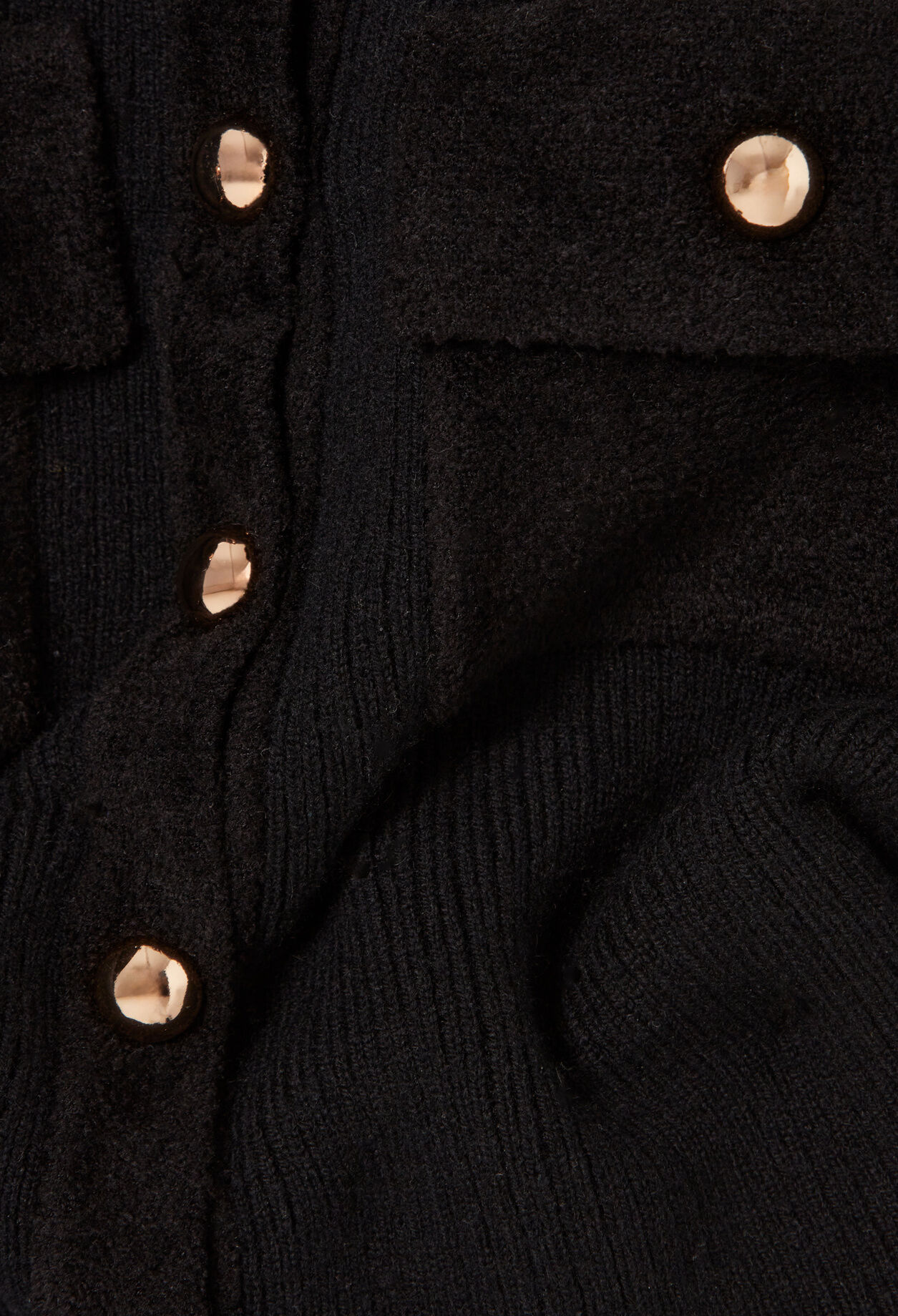Strickjacke aus Samtstrick