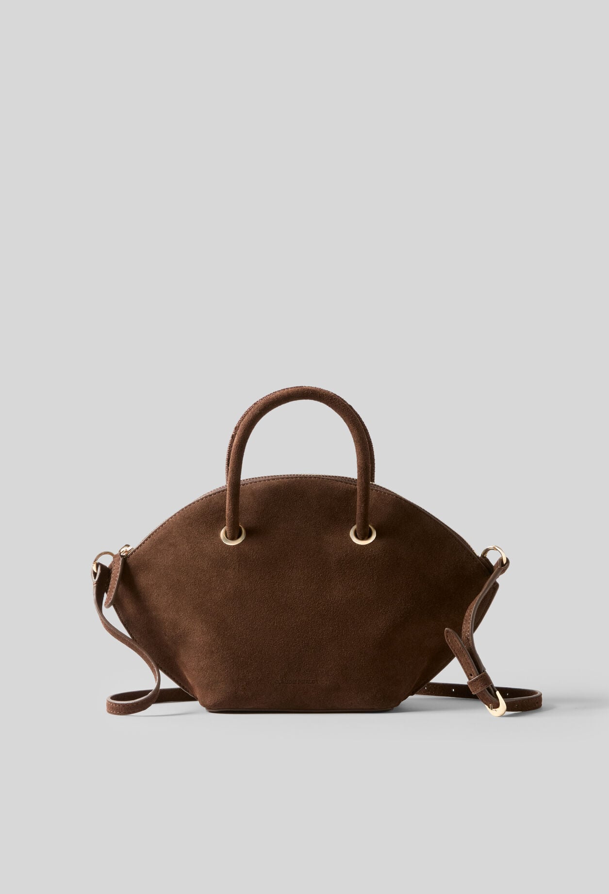 Weiche Velourslederhandtasche