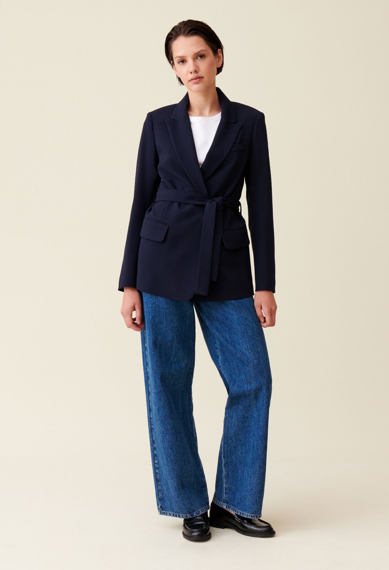 Veste tailleur bleu marine pour femme Claudie Pierlot
